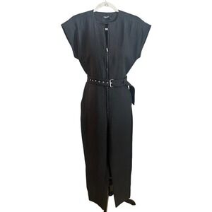 Rachel Comey Black‎ Textured Ranks Jumpsuit New York Size 0